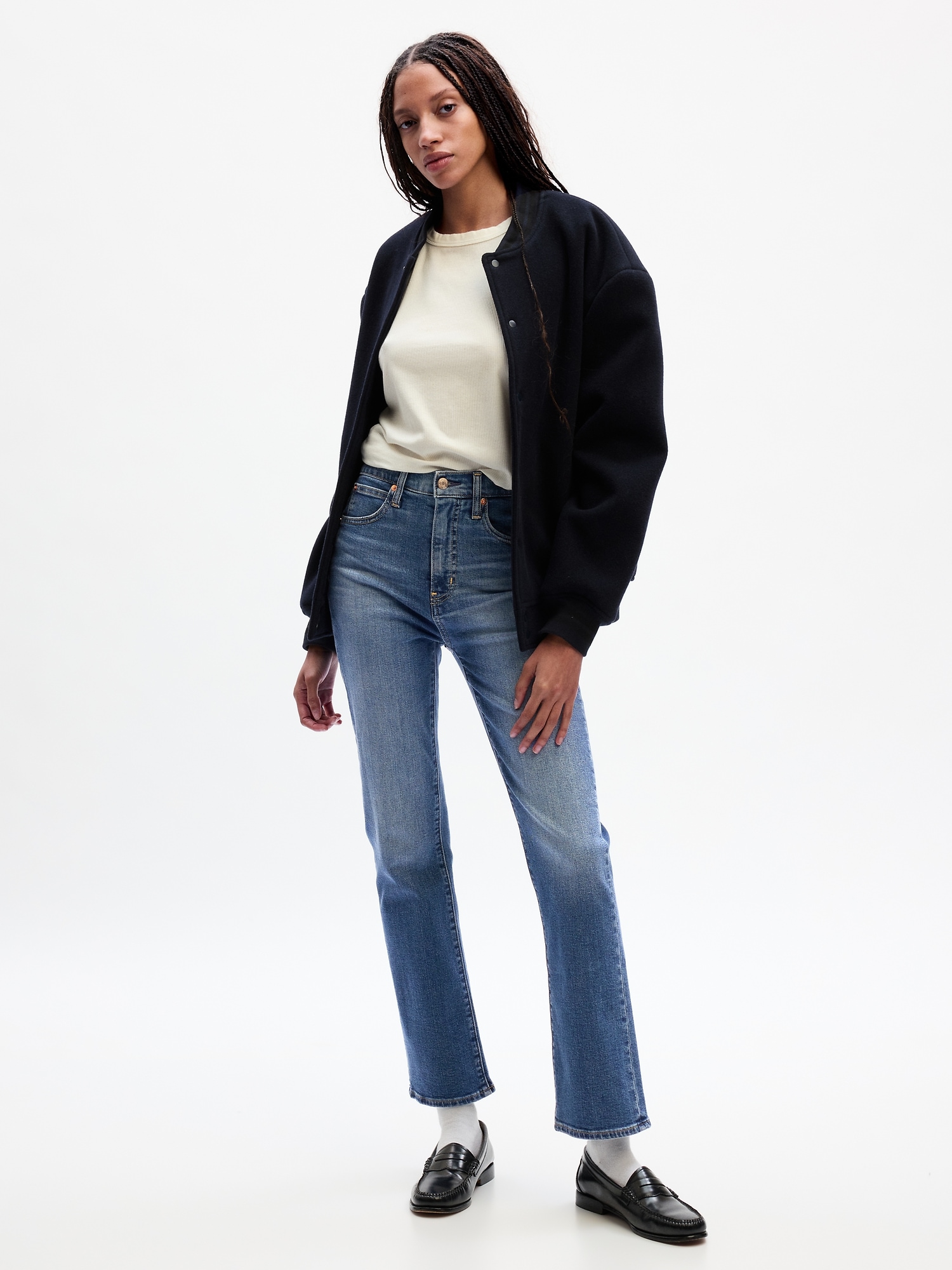 Gap High Rise Kick Fit Jeans