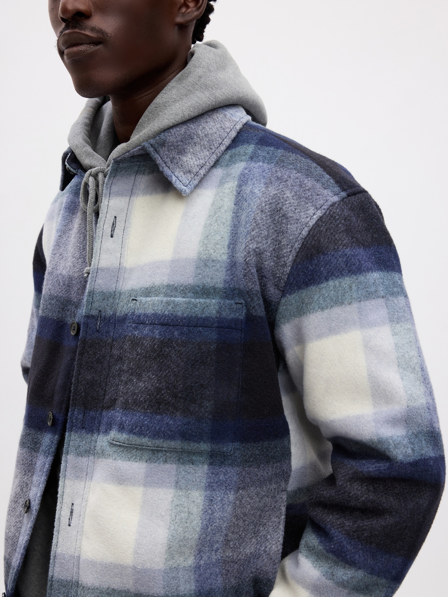 Plaid Shirt Jacket Gap