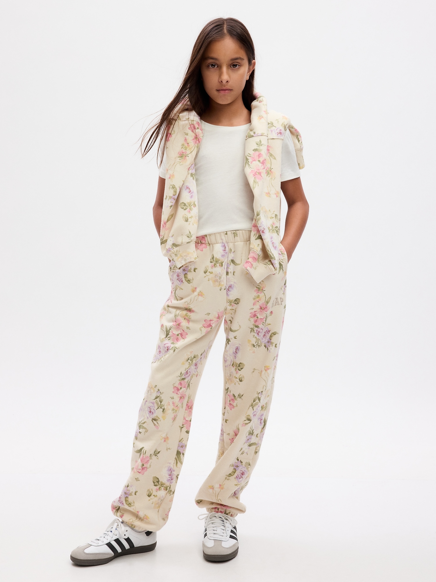 Gap × LoveShackFancy Kids Floral Logo Joggers