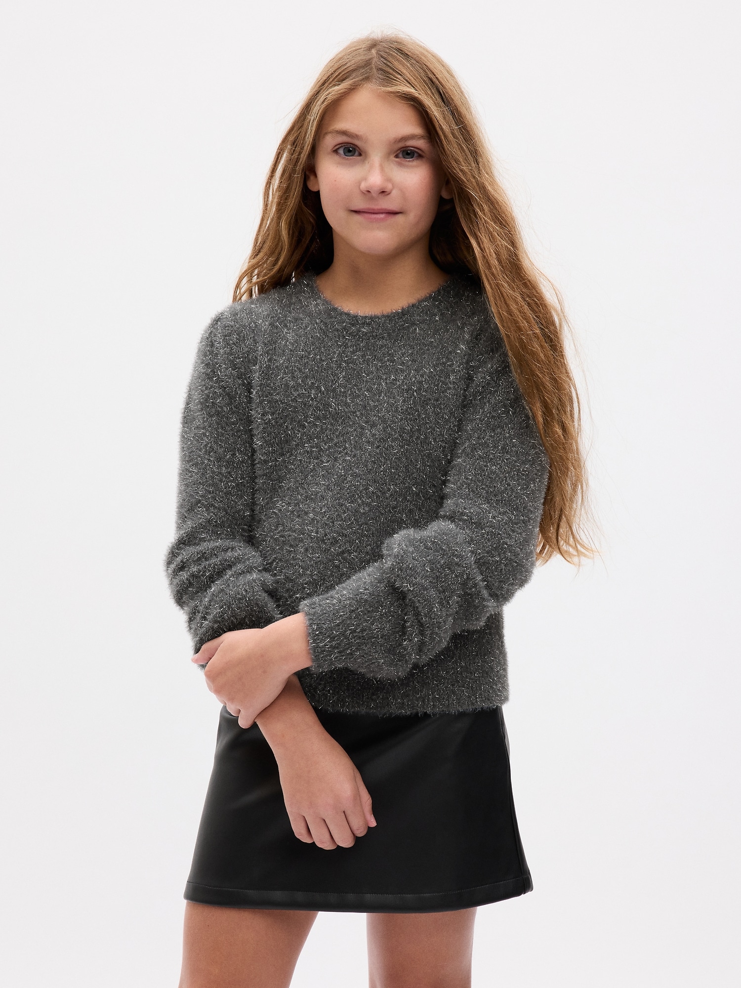 Gap Kids Metallic Shine Pullover Sweater