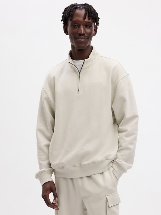 Heavy quarter zip sweatshirt hotsell