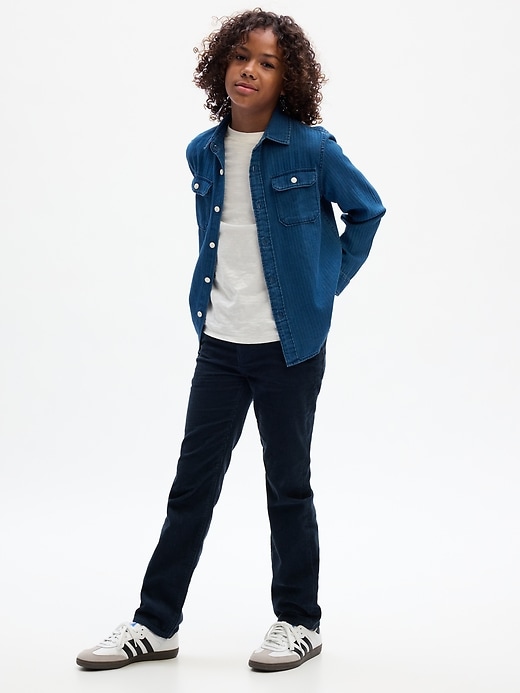 1 of 8 showing, with the color night shadow of product Kids Original Straight Corduroy Jeans