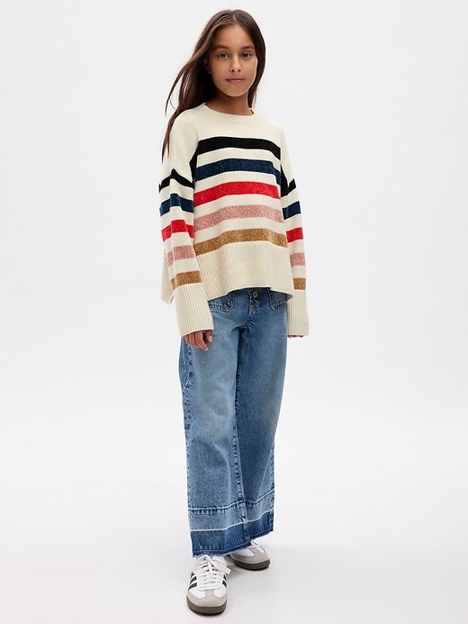 View large product image 1 of 3. Kids 24/7 Split-Hem CashSoft Sweater