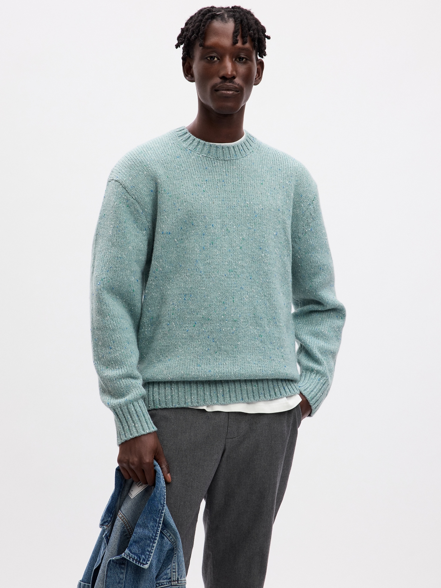 Gap Recycled Donegal Crewneck Sweater