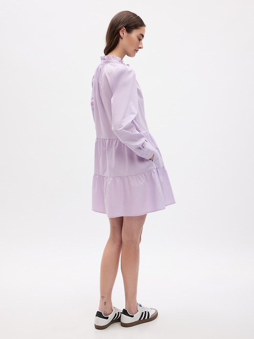 Image number 2 showing, Tiered Mini Shirtdress