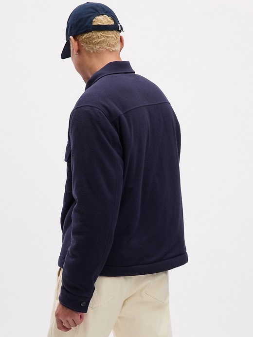 2 of 8 showing, with the color dark night of product Lined Utility Sweatshirt Jacket