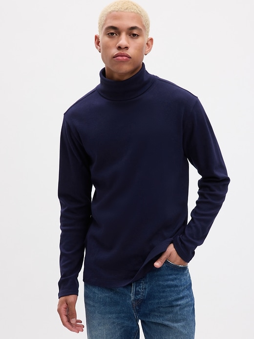 1 of 8 showing, with the color dark night of product Turtleneck T-Shirt