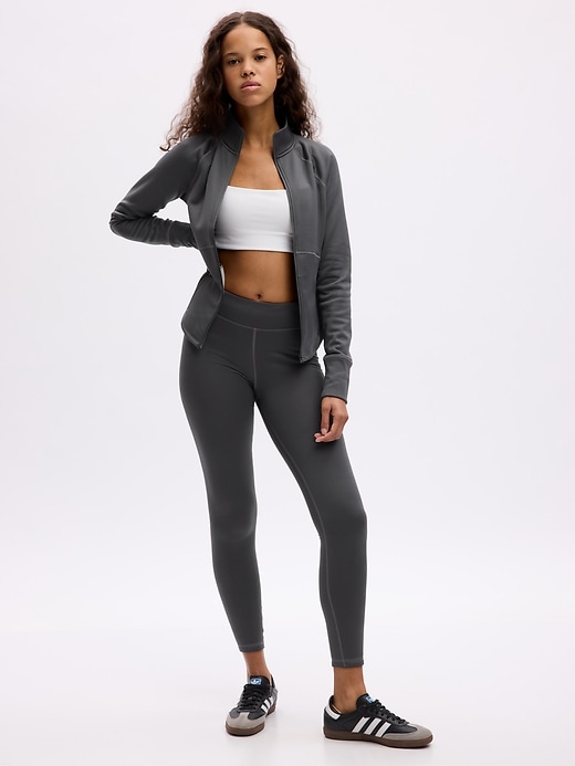 Image number 1 showing, GapFit High Rise Winterbrush Full Length Leggings