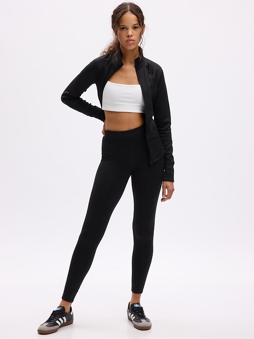 Image number 1 showing, GapFit High Rise Winterbrush Full Length Leggings