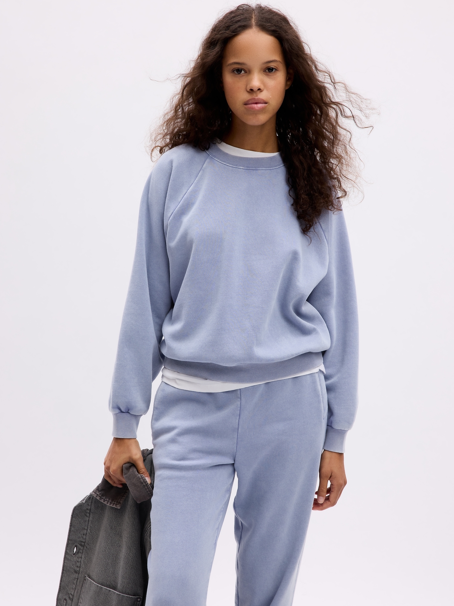 Phenomenally Soft Garment Dye Jogger Sweatpants (Light Blue)