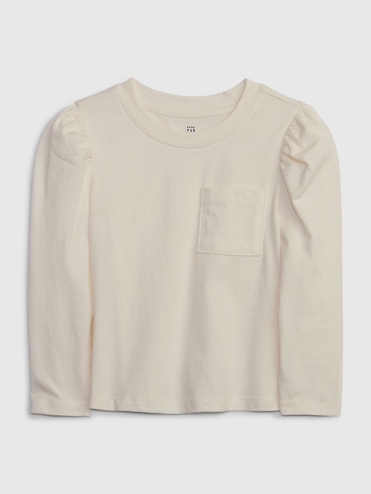 1 of 8 showing, with the color ivory frost of product Baby & Toddler Organic Cotton Mix & Match Pocket T-Shirt