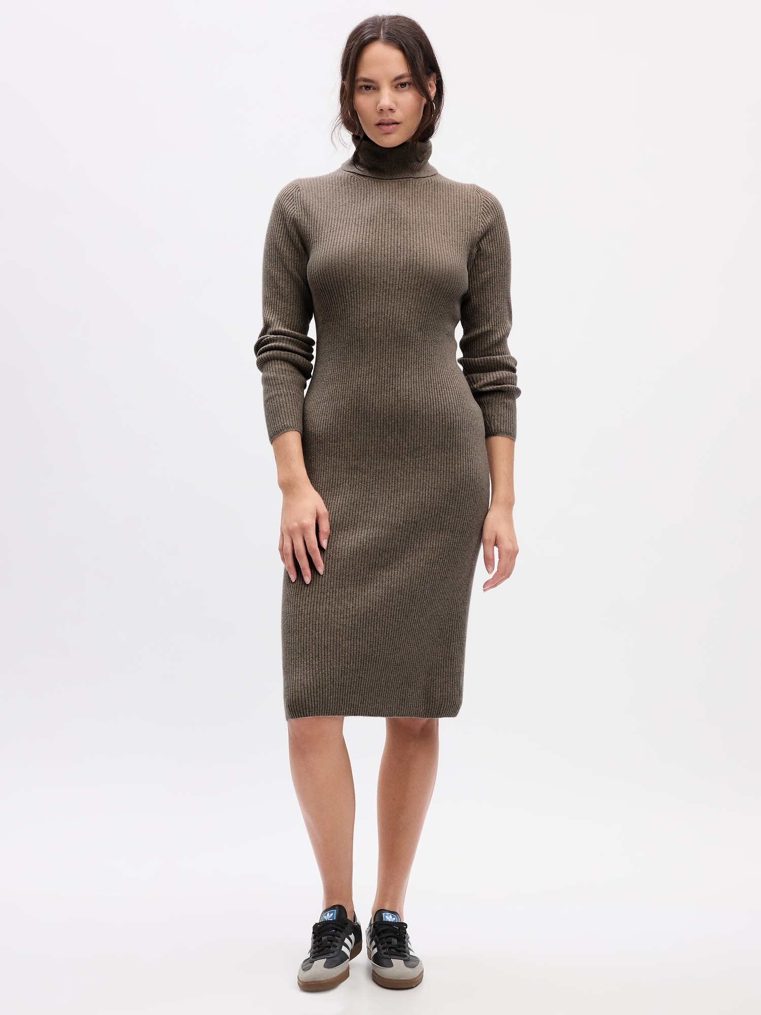 turtleneck sweater dress