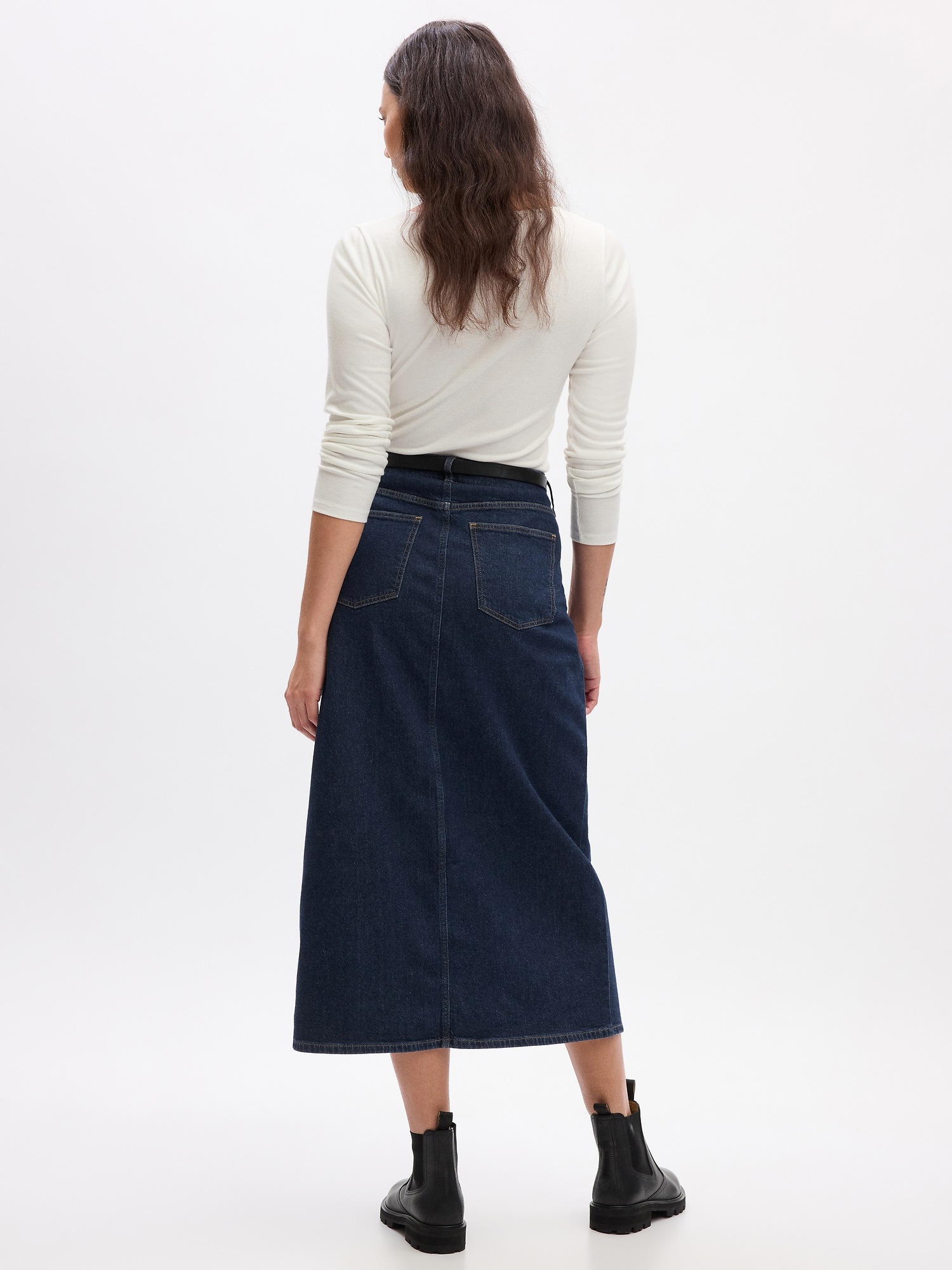 Denim Pencil Midi Skirt | Gap