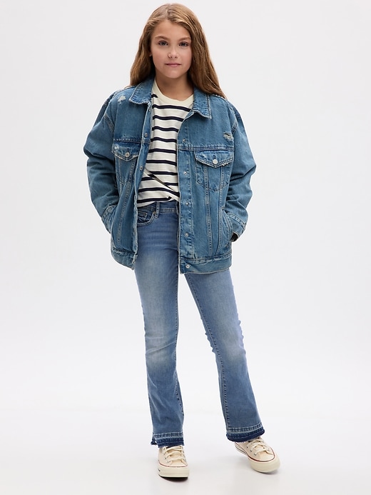 1 of 8 showing, with the color medium wash of product Kids Low Rise Boot Jeans