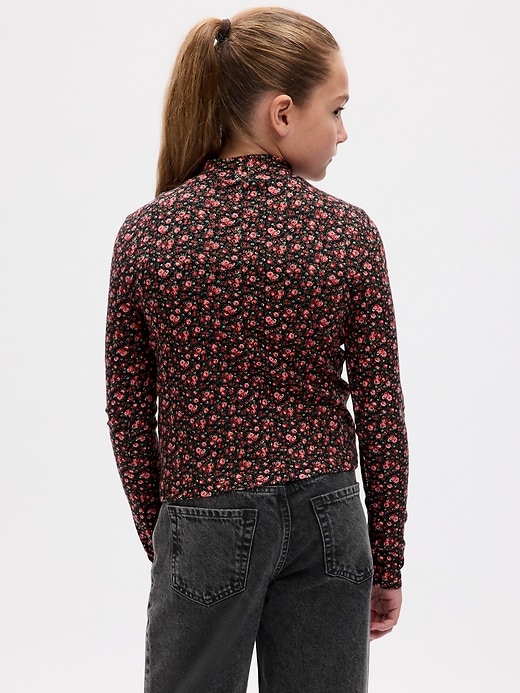 2 of 8 showing, with the color multi ditsy of product Kids Mockneck T-Shirt