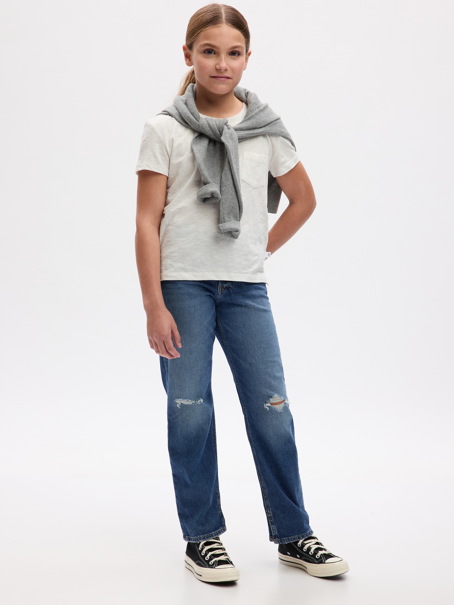 Gap Kids Cotton High Rise 90s Loose Jeans