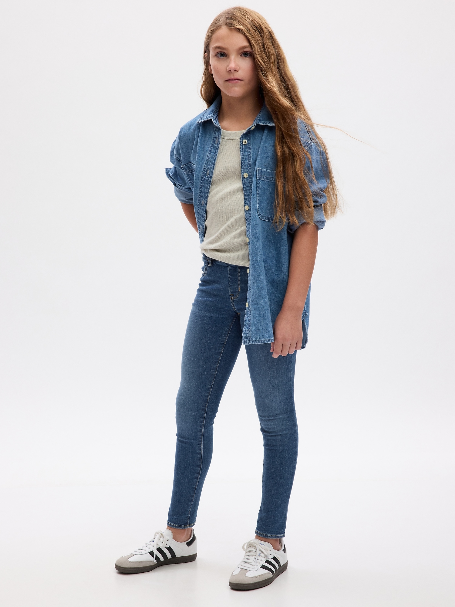 Kids Mid Rise Pull-On Jeggings