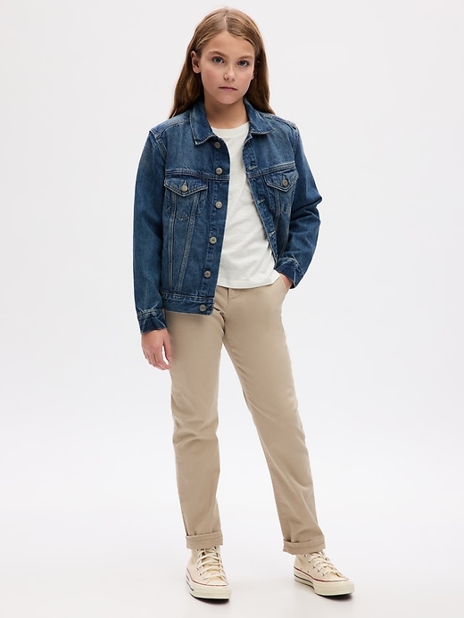 Image number 6 showing, Kids Uniform Skinny Khakis with Gap Shield