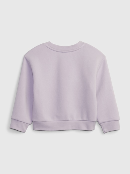 2 of 8 showing, with the color orchid petal purple of product Toddler Peanuts Graphic Sweatshirt