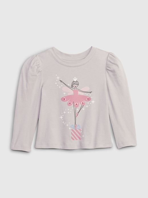1 of 8 showing, with the color silver charm of product Baby & Toddler Organic Cotton Mix & Match Graphic T-Shirt