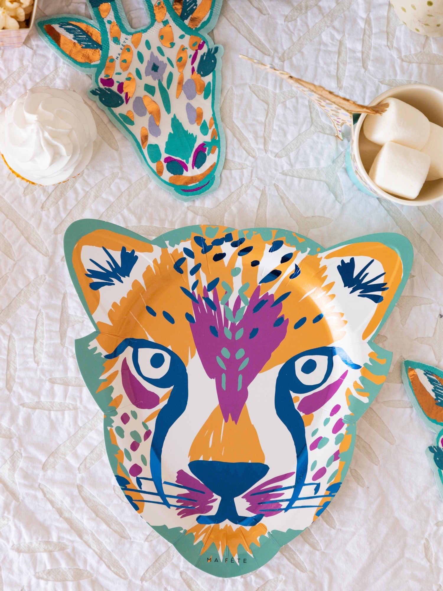 Gap Ma Fete Safari Cheetah Table Mini Party Kit