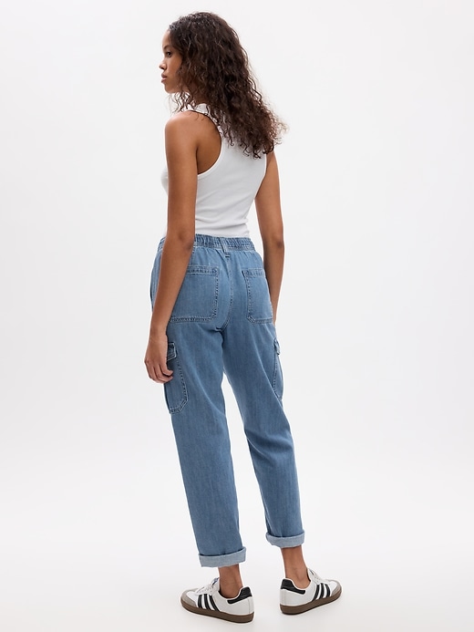 Image number 2 showing, Denim Easy Cargo Joggers