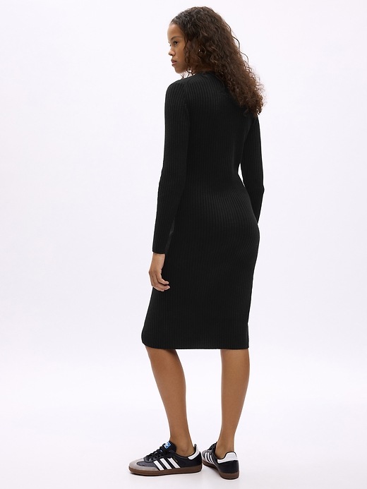 Image number 2 showing, CashSoft Rib Midi Sweater Dress