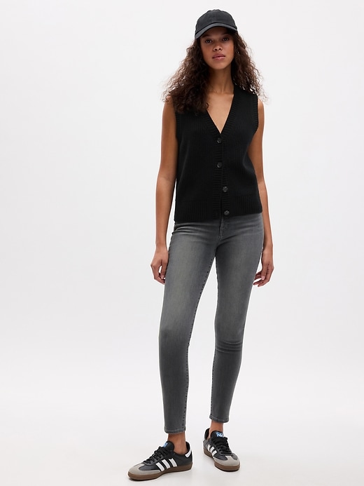 Image number 1 showing, High Rise True Skinny Jeans