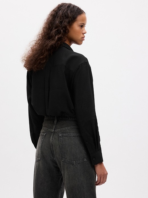 2 of 8 showing, with the color black of product Utility Big Shirt