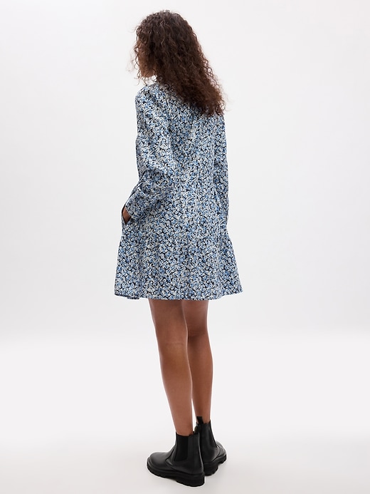 Image number 2 showing, Tiered Mini Shirtdress