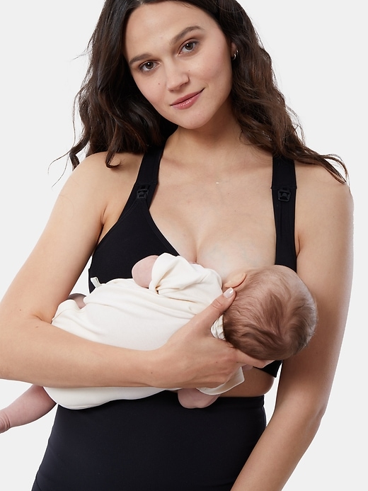 Image number 6 showing, Ingrid and Isabel Basics Maternity Seamless Nursing Sports Bra 2 Pack