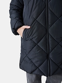 View large product image 6 of 12. Ingrid and Isabel Maternity Longline Puffer Jacket