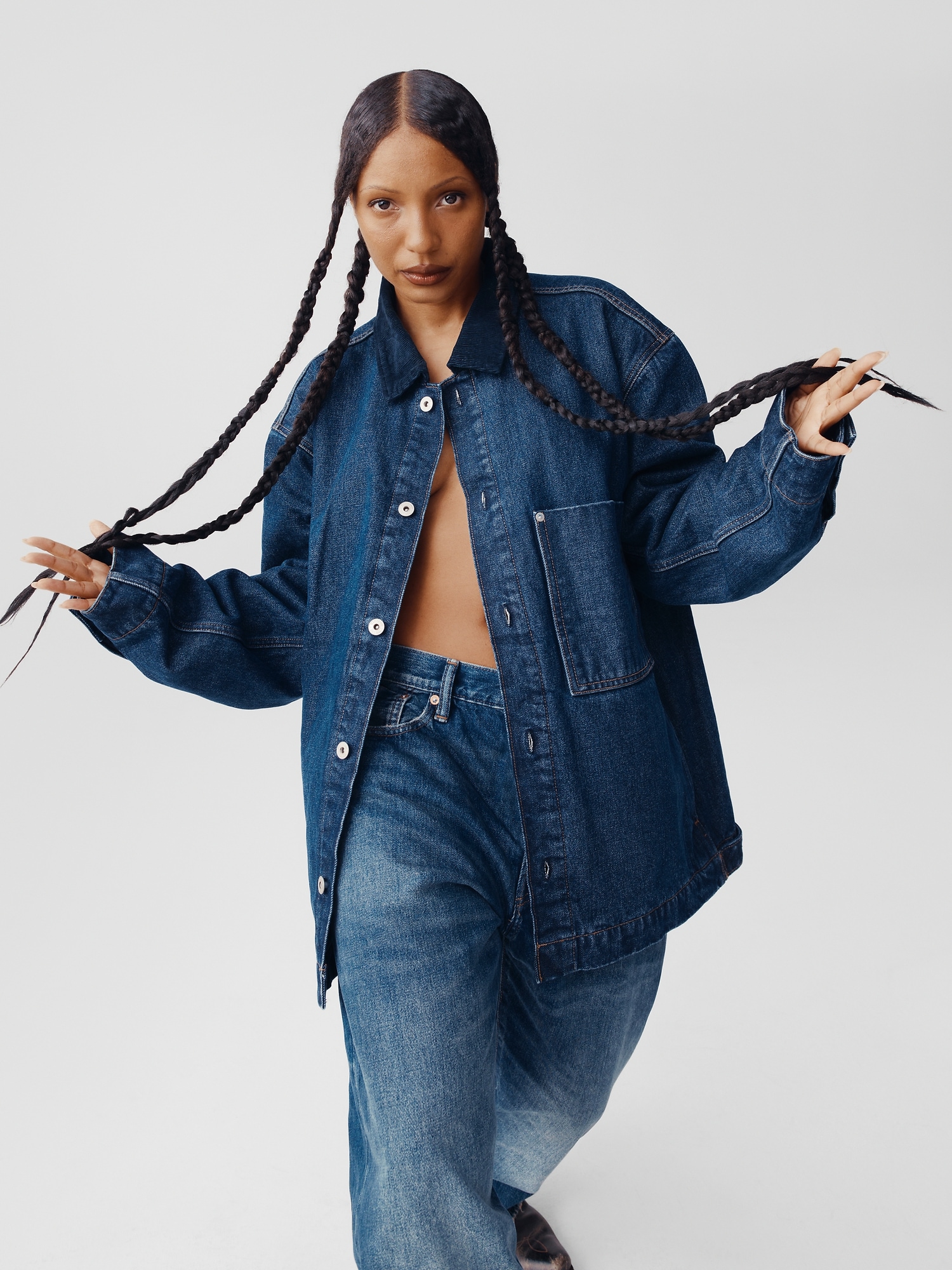 Lined Denim Chore Jacket