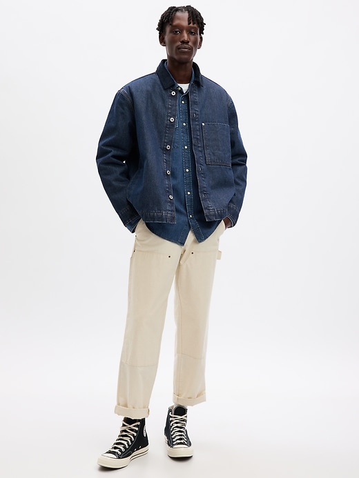 Image number 1 showing, Lined Denim Chore Jacket