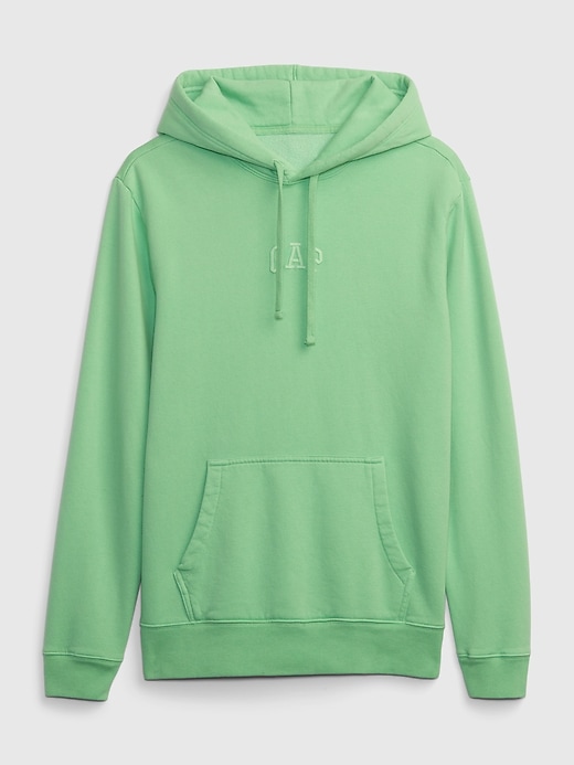 1 of 8 showing, with the color meadow green of product Mini Gap Logo Hoodie