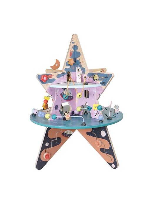 2 of 8 showing, with the color Multi of product Celestial Star Explorer Toddler Wooden Activity Center