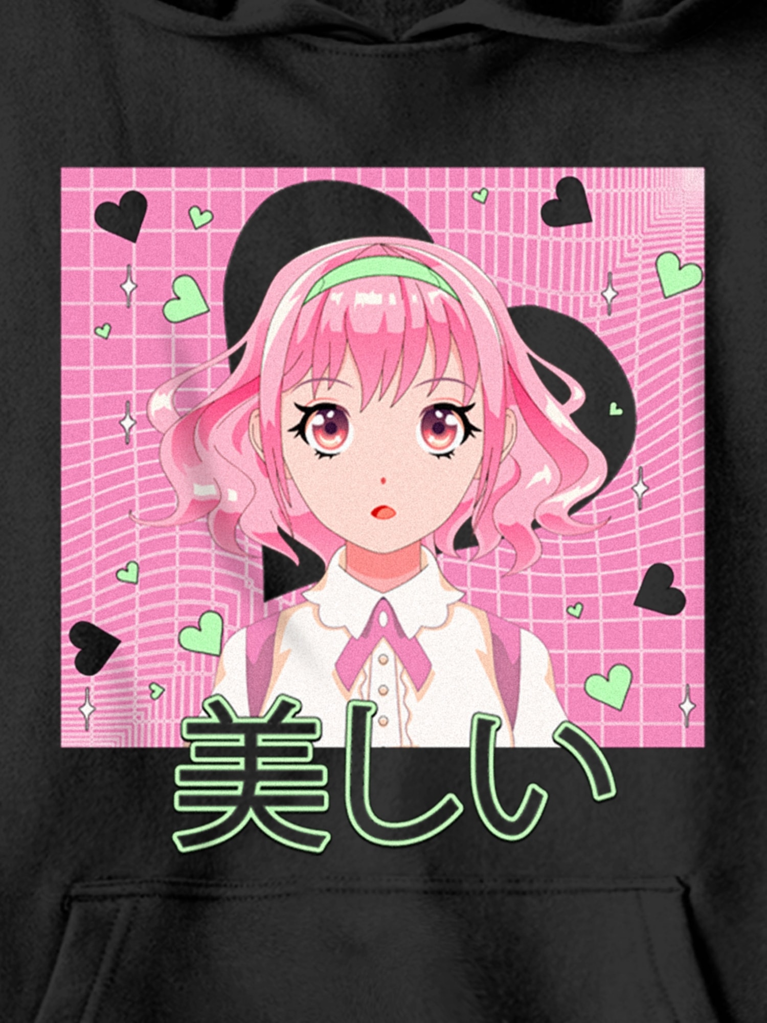 Pink sales anime sweatshirt