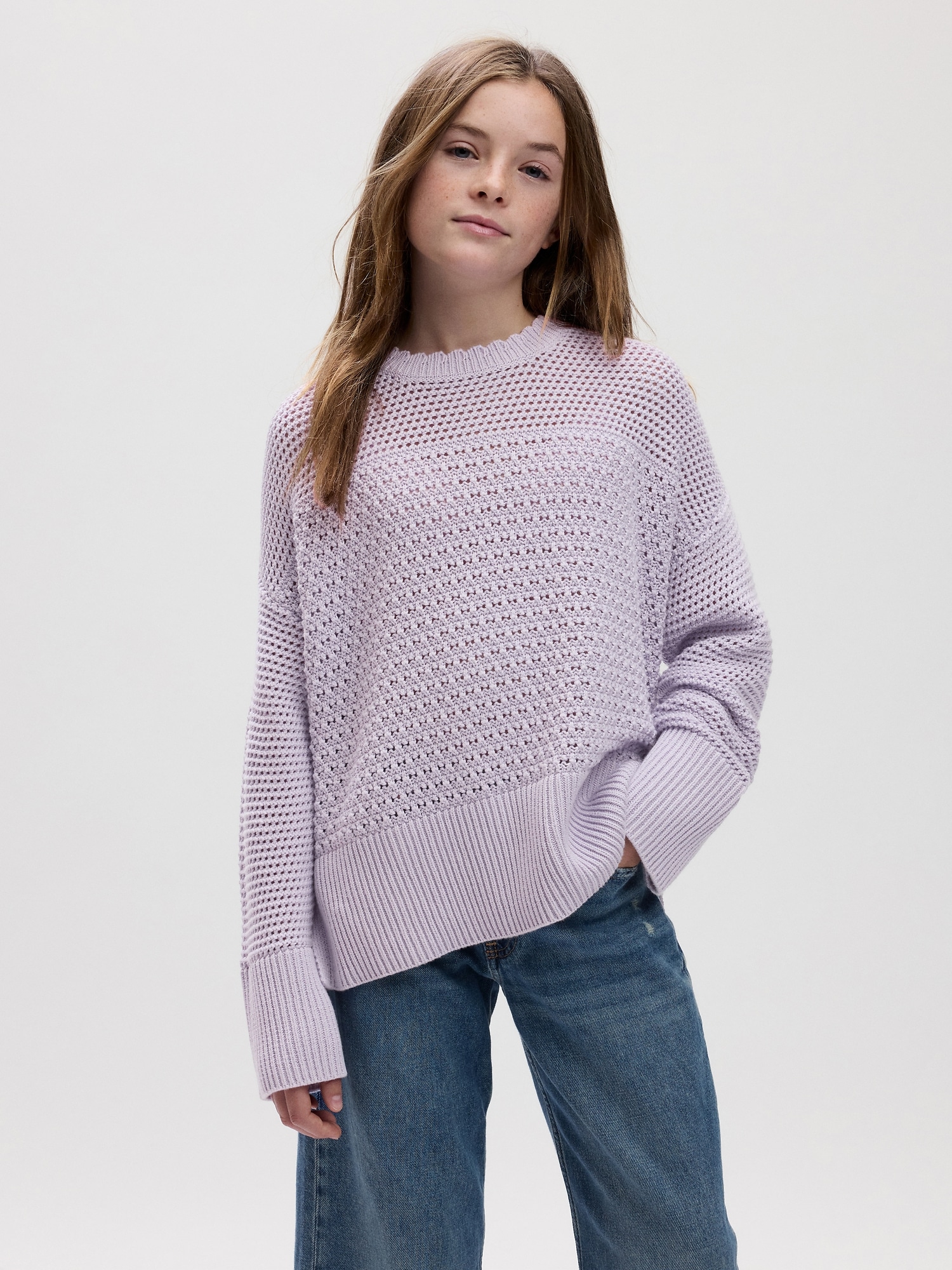 Gap Kids Crochet Sweater