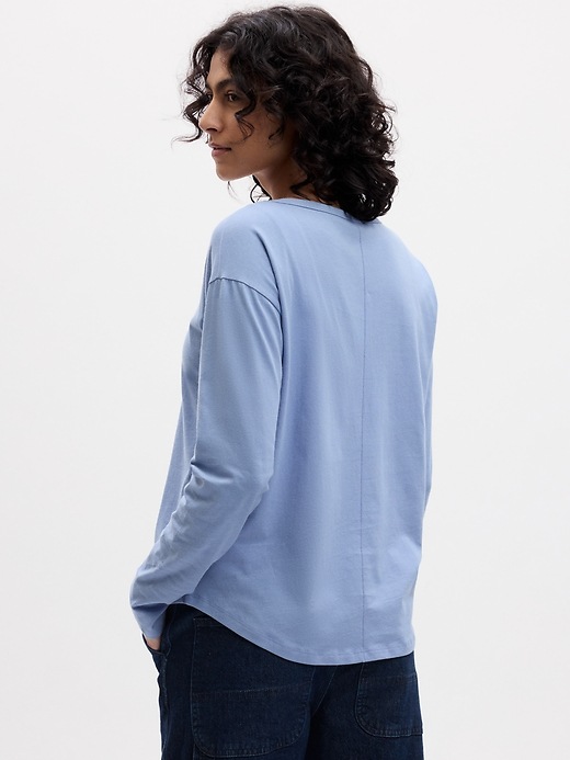 2 of 8 showing, with the color distant blue of product Vintage Soft Organic Cotton T-Shirt