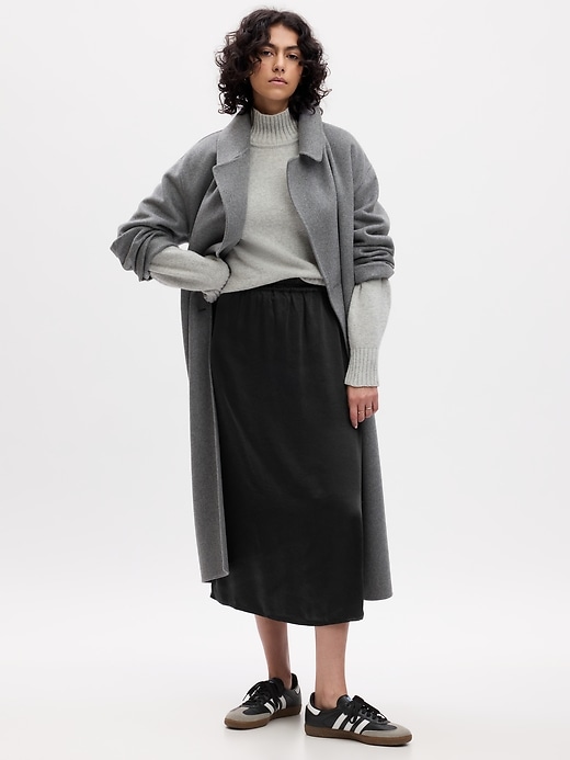 Image number 7 showing, Satin Midi Skirt