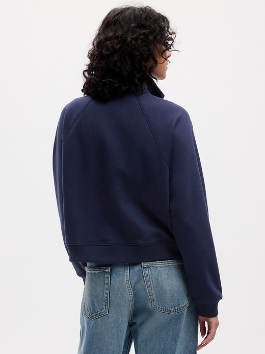 Image number 2 showing, Vintage Soft Cropped Half-Zip Pullover