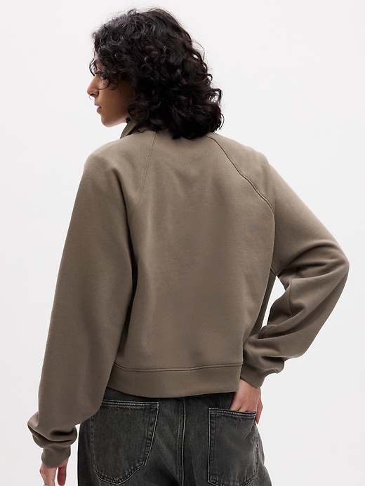 Image number 2 showing, Vintage Soft Cropped Half-Zip Pullover