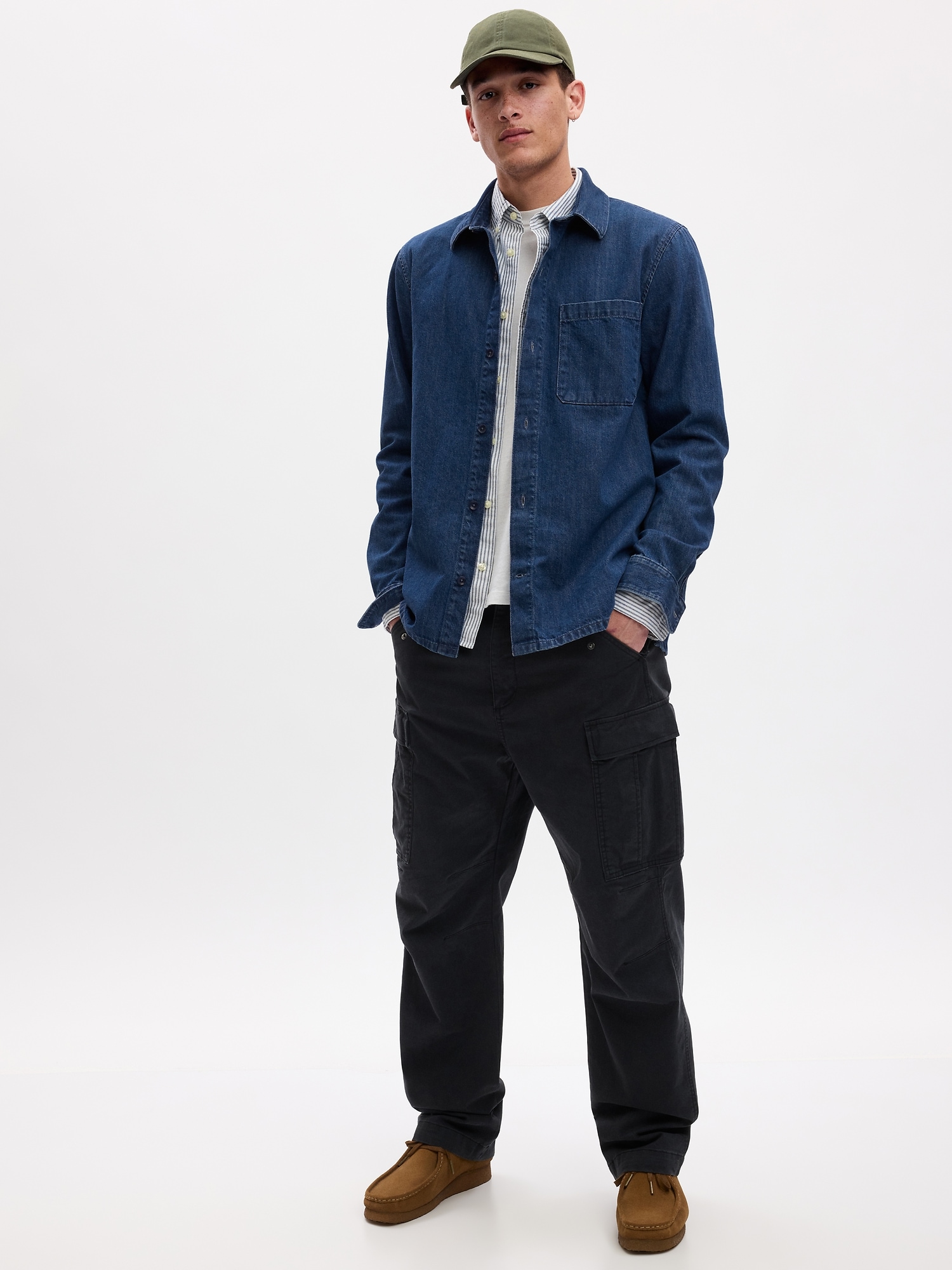 Gap Straight-Hem Denim Shirt