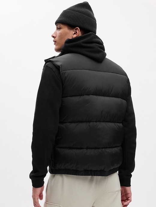 Vintage GAP Down Vest Womens XXL Black Full Zip Puffer