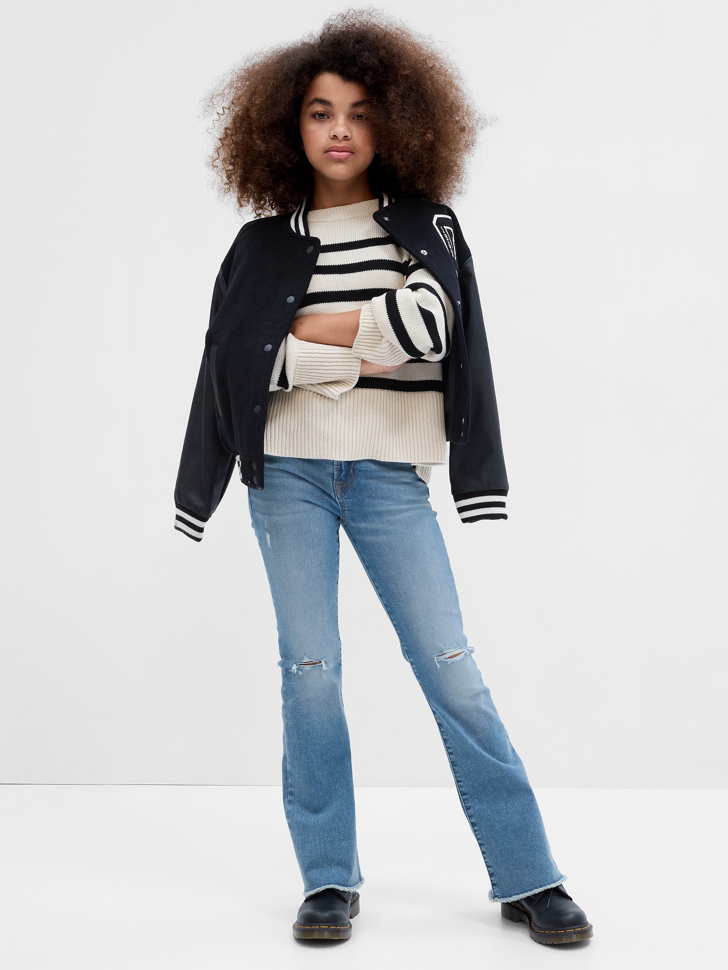 Kids High Rise '70s Flare Jeans