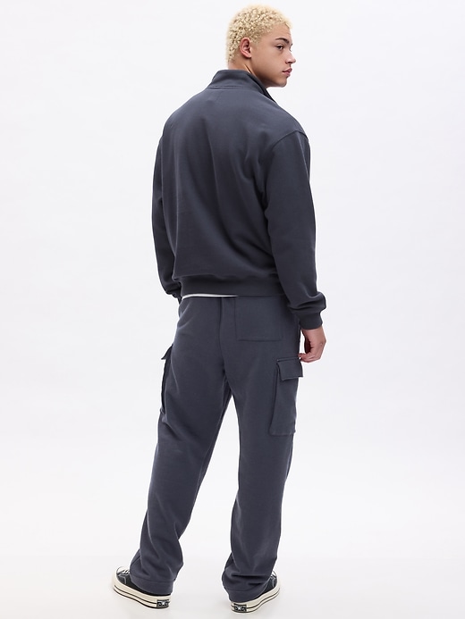 2 of 8 showing, with the color vintage grey of product Heavyweight Cargo Sweatpants