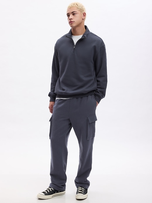 1 of 8 showing, with the color vintage grey of product Heavyweight Cargo Sweatpants