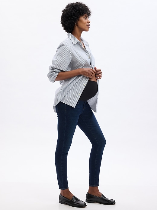 Image number 3 showing, Maternity Full Panel Skinny Jeans