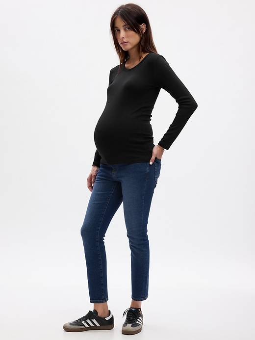 Image number 5 showing, Maternity True Waistband Full Panel Vintage Slim Jeans