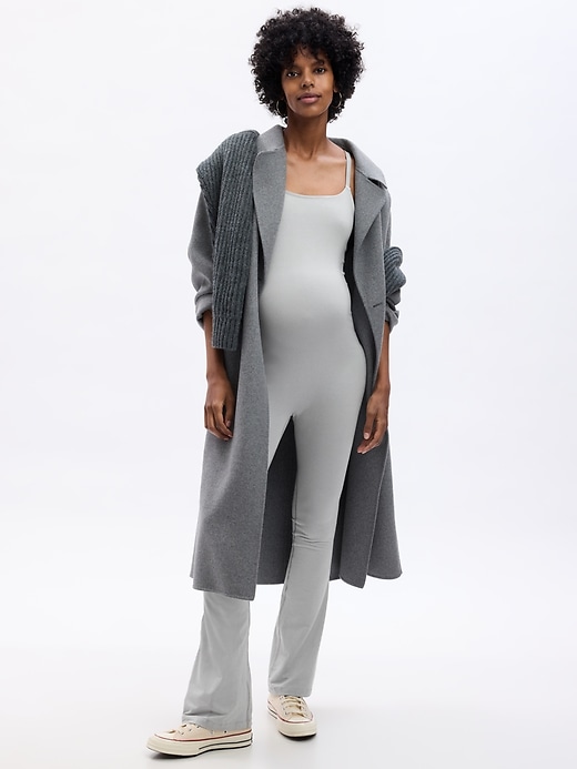 Image number 1 showing, Maternity Modal Flare One-Piece